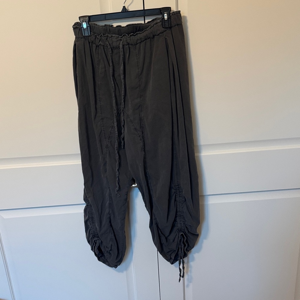 Free People Charcoal Flowy Pants